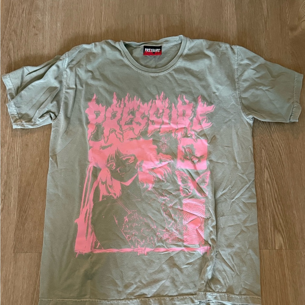 Short Sleeve Tee - Pink and Green
